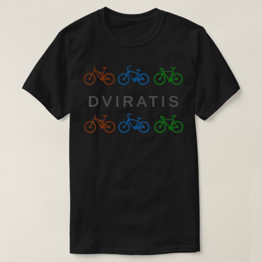 Dviratis Litauisches Fahrrad T-Shirt (Design vorne)