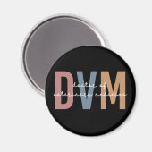 DVM Arzt für Tiermedizin Magnet (Vorderseite/Rückseite)