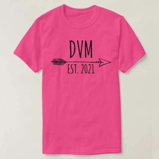 DVM Est 2021 Doctor of Veterinary Medicine 2021 Gr T-Shirt (Design vorne)