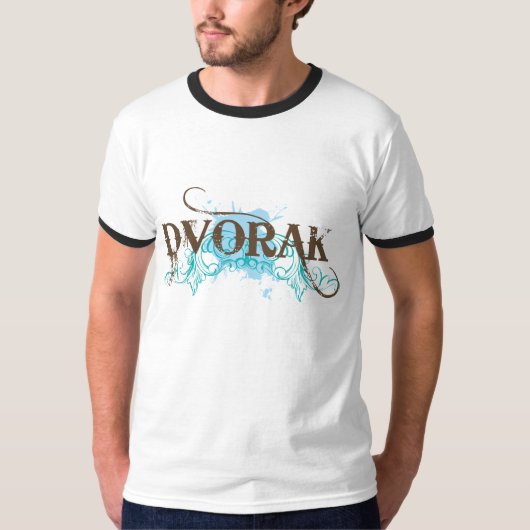 DVORAK Retro Entwurf T-Shirt (Vorderseite)