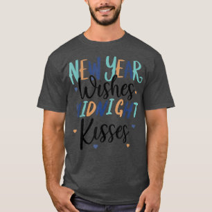dVOV Neujahr wünscht Mitternacht Kisses Familie Ma T-Shirt