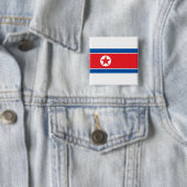 DVRK Nordkorea Flaggenstaat Juche Sozialistischer  Button (Beispiel)