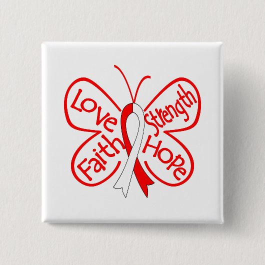 DVT Butterfly Inspirierend Worte Button (Vorderseite)