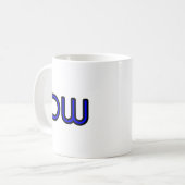 DW DEK-WORX Firmenlogo Blau Kaffeetasse (Vorderseite Links)