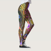 Dwainizms "Fantasie - olivgrüne" kundenspezifische Leggings (Rechts)