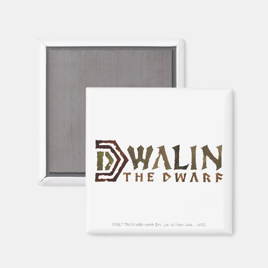 Dwalin Name Magnet (Vorderseite/Rückseite)