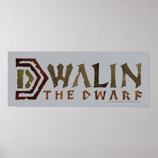 Dwalin Name Poster (Vorne)