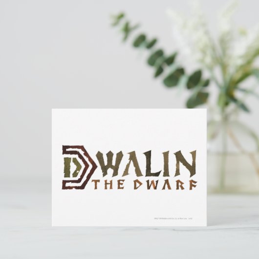 Dwalin Name Postkarte (Stehend Vorderseite)