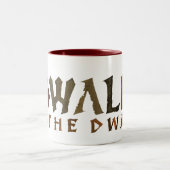 Dwalin Name Zweifarbige Tasse (Mittel)
