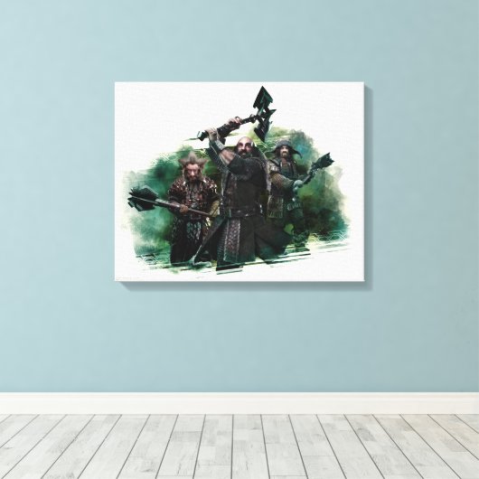 Dwalin, Nori, & Bofur Graphic Leinwanddruck (Insitu (Holzboden))