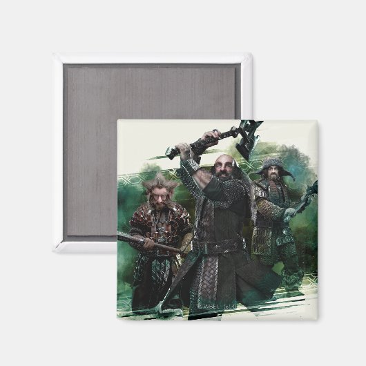 Dwalin, Nori und Bofur Graphic Magnet (Vorderseite/Rückseite)