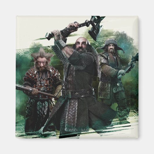 Dwalin, Nori und Bofur Graphic Magnet (Vorne)