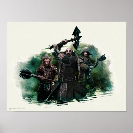 Dwalin, Nori und Bofur Graphic Poster (Vorne)