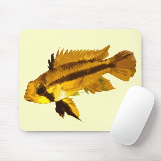 Dwarf Cichlid Mousepad (Mit Mouse)