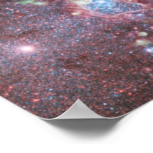 Dwarf Galaxy NGC 4214 Poster (Ecke)