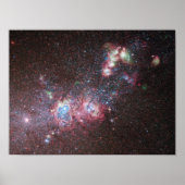 Dwarf Galaxy NGC 4214 Poster (Vorne)
