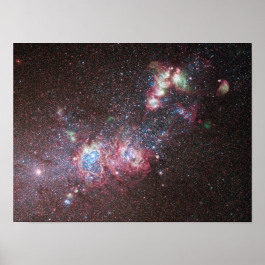 Dwarf Galaxy NGC 4214 Poster (Vorne)