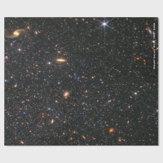 Dwarf Galaxy WLM James Webb Space Telescope Hi-Res Geschenkpapier (Flach)