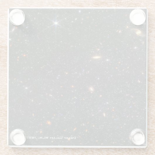 Dwarf Galaxy WLM James Webb Space Telescope Hi-Res Glasuntersetzer (Rückseite)