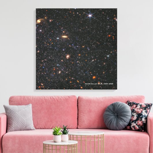 Dwarf Galaxy WLM James Webb Space Telescope Hi-Res Leinwanddruck (Insitu (Wohnzimmer))