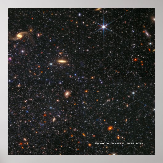 Dwarf Galaxy WLM James Webb Space Telescope Hi-Res Poster (Vorne)