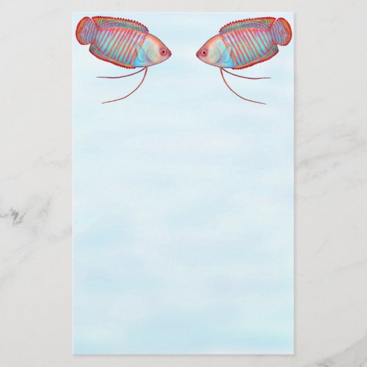Dwarf Gourami Fish Stationery Briefpapier (Vorderseite)