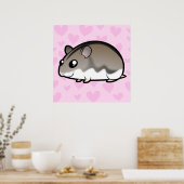 Dwarf Hamster-Liebe Poster (Küche)