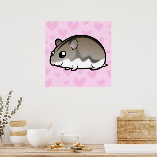 Dwarf Hamster-Liebe Poster (Küche)