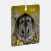 Dwarf Hamster Pet Ornament Aus Metall (Vorderseite Rechts)