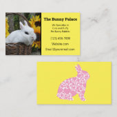 Dwarf Hotot Bunny Rabbit Breeder Visitenkarte (Vorne/Hinten)