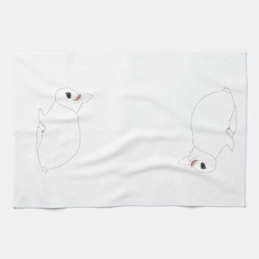 Dwarf Hotot Rabbit Disc Handtuch (Horizontal)