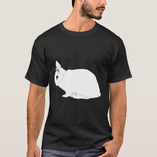 Dwarf Hotot Rabbit T-Shirt (Vorderseite)