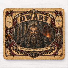Dwarf, Vintage Circus Monster Mousepad