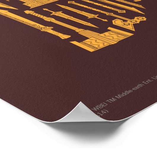 Dwarf Weapons Collage Poster (Ecke)