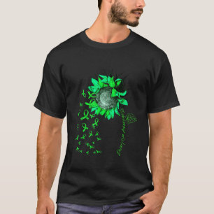 DWARFISM AWARENESS Sonnenblumen Grüne Schleife T-Shirt