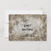 Dwarven Splendor Fantasy Wedding Danke Karte (Rückseite)