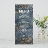 Dwarven Splendor Fantasy Wedding Menu Menükarte (Stehend Vorderseite)