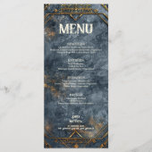 Dwarven Splendor Fantasy Wedding Menu Menükarte (Vorderseite)
