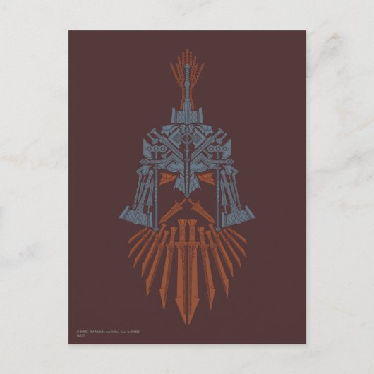 Dwarven Weapons Helmet Icon Postkarte (Vorderseite)
