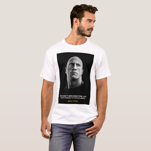 Dwayne Johnson quotes T-Shirt (Vorne ganz)