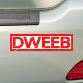 Dweeb-Briefmarke Autoaufkleber (Auf Auto)