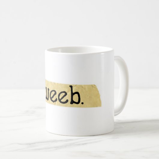 Dweeb-Tasse Kaffeetasse (VorderseiteRechts)