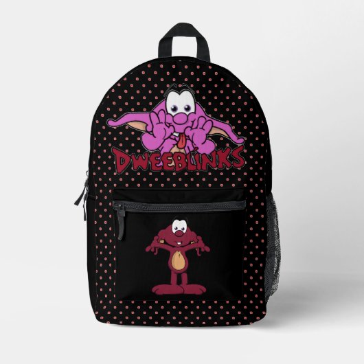 Dweeblinks Bedruckter Rucksack (Vorderseite)