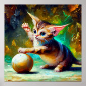 Dwelf Cat Poster (Vorne)