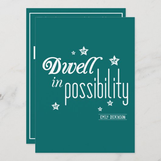 Dwell in Posse Einladung (Vorne/Hinten)