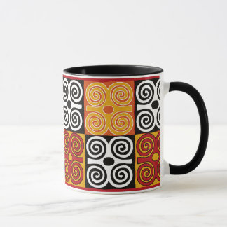 Dwennimmen Afrikaner Adinkra Druck-Tasse Tasse