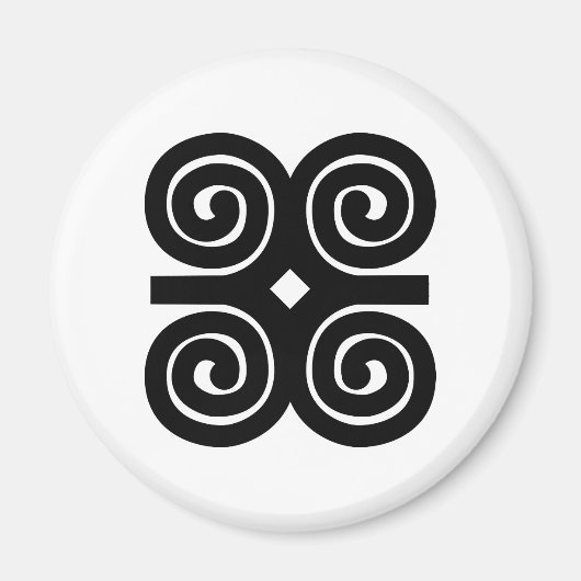 Dwennimmen | Demut Adinkra Symbol Magnet (Vorne)
