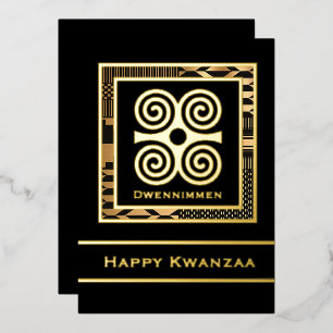 Dwennimmen Happy Kwanzaa Card Folien Feiertagskarte