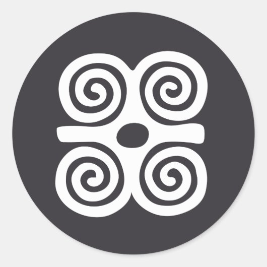 Dwennimmen Runder Aufkleber (Vorderseite)