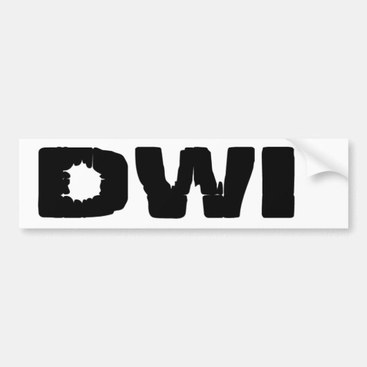 DWI AUTOAUFKLEBER (Vorne)